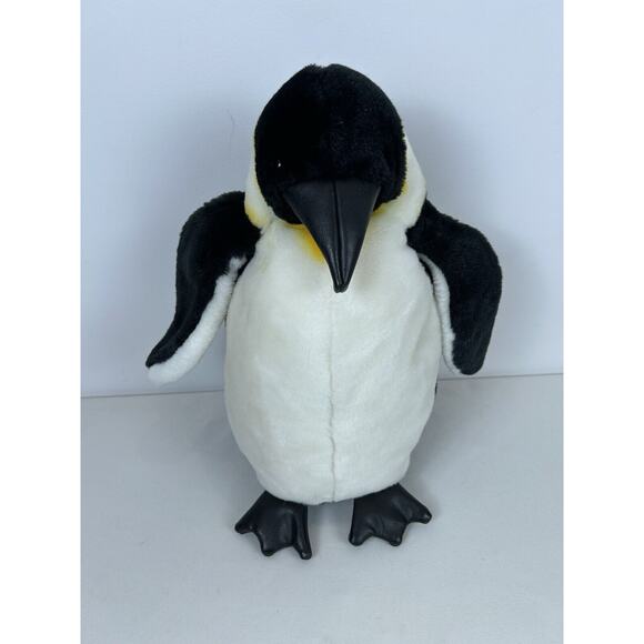 Folkmanis Folktails Emperor Penguin Puppet Plush 15" realistic stuffed animal - Picture 1 of 7